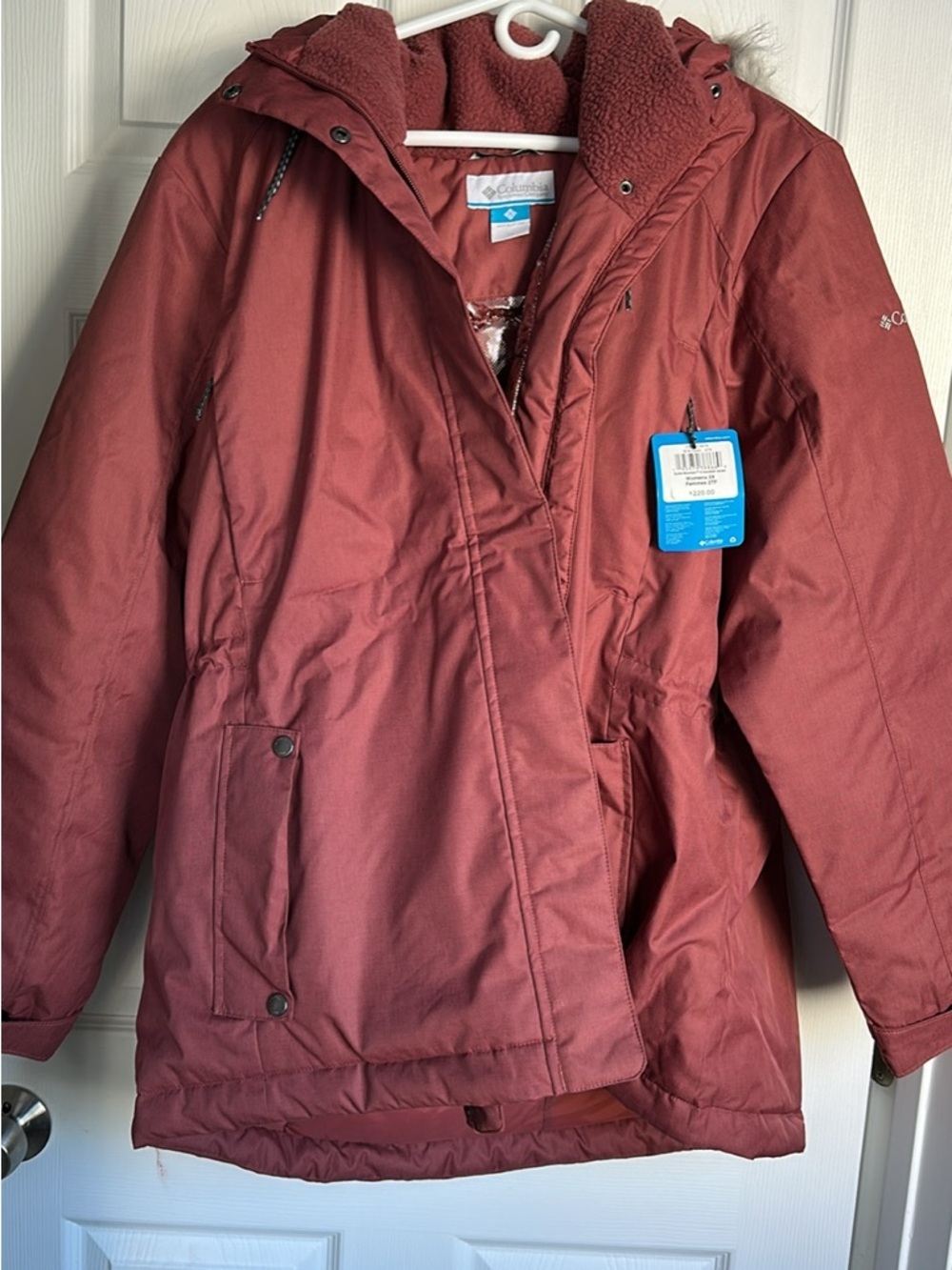 Columbia Women's Rust-Colored Hooded Winter Parka